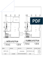 Water Layout Plan Scale: 1:200 M. Plumbing Layout Plan: E D C B A E D C B A