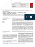 Body Mass Index and Susceptibility To Knee Osteoarthritis: A Systematic Review and Meta-Analysis