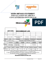 Work Method Statement Installation of ABB ZS-1 Containerized Switchgear (Rev A)