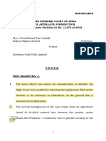 Reportable in The Supreme Court of India Civil Appellate Jurisdiction Special Leave Petition (C) No. 11476 of 2018