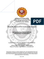 BCE 312 (Highway and Railroad Engineering) SIM SDL (Week 1-3)