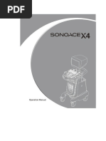 Medison Sonoace X4 Ultrasound - User Manual