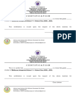 Certificate of Enrollment