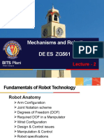 Mechanisms and Robotics de Es Zg561: Lecture - 2