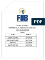 Global Economics Submitted To: Dr. Amiya Kumar Mohapatra Topic: Globalization Team 5