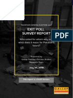 Gallup Pakistan Exit Poll Survey 2018 Report 1