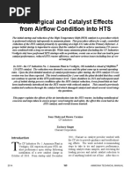 Metallurgical and Catalyst Effects From Airflow Condition Into HTS