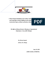 MBA Thesis Effect of HRP On Organizational Performance - Final