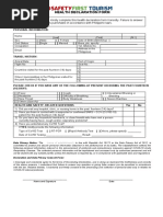 Health Declaration Form DOT Amended