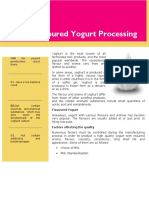 Flavoured Yogurt Processing: Milk For Yogurt Production Must Have