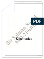 Kinematics: Physics Topic 2 (Kinematics) O-Levels