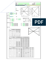 X Braced Frame Analysis Using Finite Element Method: Input Data & Summary