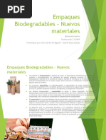 Empaques Biodegradables - Nuevos Materiales