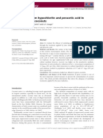 Efficacy of Sodium Hypochlorite and Peracetic Acid in Sanitizing Green Coconuts