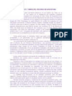 Análisis Crítico y Breve Del Discurso de Angostura