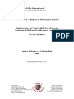 Suplementação Com FerroÁcido Fólico e Educação Nutricional de Mulheres Grávidas A Nível Comunitário 2003