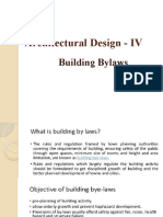 Architectural Design - IV: Building Bylaws