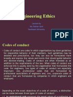 Engineering Ethics: Lecture by Md. Raihan Goni Southeast University