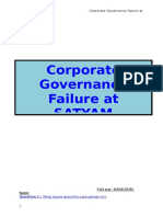 Corporate Governance Failure at Satyam