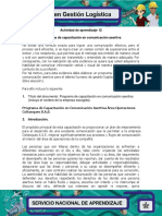 Evidencia 6 Programa de Capacitacion en Comunicacion Asertiva