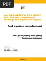 Fuel System Supplement: Cat C4.4 Acert & C7.1 ACERT U.S. EPA Tier 3 Equivalent/ EU Stage IIIA Equivalent Engines