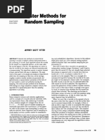 Faster Methods For Random Sampling: Jeffrey Scott Vitter