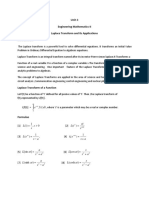 Unit-3 Engineering Mathematics-II Laplace Transform and Its Applications