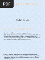 Carta de Credito