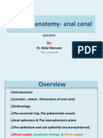 Surgical Anatomy-Anal Canal: Dr. Belal Mansoor