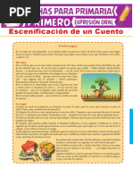 Escenificación de Un Cuento para Primer Grado de Primaria