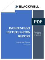 CSU Compliance With COVID-19 Final Report