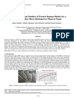 Selection of Optimal Number of Francis Runner Blades For A