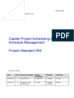 Capital Project Scheduling and Schedule Management