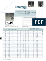 Adjustablereamers: Apered Hank One Piece Construction