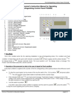 Service Personnel's Instruction Manual For Operating Fire Extinguishing Control Panel FS5200E