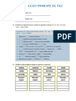 Evaluacion Acumulativa Español 3° Tercer Periodo