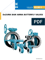 DeZURIK BAW AWWA BUTTERFLY VALVES