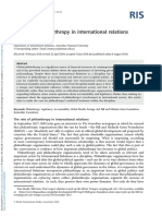 Jeremy Youde - The Role of Philanthropy in International Relations (2019)