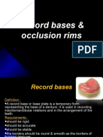 Record Bases & Occlusion Rims