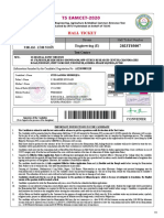 Test Date & Time Stream Hall Ticket Number