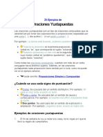 25 Ejemplos de Oraciones Yuxtapuestas