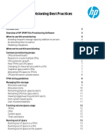 HP 3PAR Thin Provisioning Best Practices: Technical White Paper