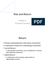 Risk and Return: Prasanna Chandra