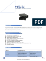 LA-MC1N-G0101: 1×1000Base-SX To 1×10/100/1000Base-T Port Media Converter