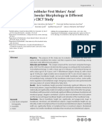 Evaluation of Mandibular First Molars' Axial Inclination and Alveolar Morphology in Different Facial Patterns: A CBCT Study