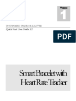 Smart Bracelet With Heart Rate Tracker: Quick Start User Guide 1.2