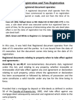 Time From Which Registered Document Operates