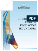 Curriculum Ciencias Naturales (Biologia Fisica Quimica) Chaco