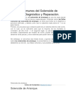 4 Fallas Comunes Del Solenoide de Arranque Y Reparar LEER