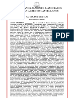 ACTO AUTÉNTICO PAGARE NOTARIAL - PAULINO ACACIO MONTIILA y BRIGIDA SORIANO DE LA ROSA